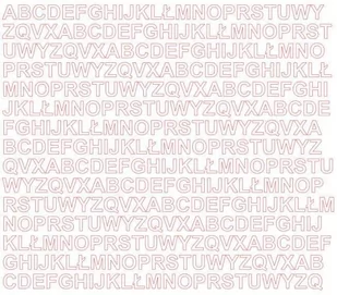 Litery samoprzylepne 1 cm białe z połyskiem - Błyszcząca - Pasmanteria - miniaturka - grafika 1