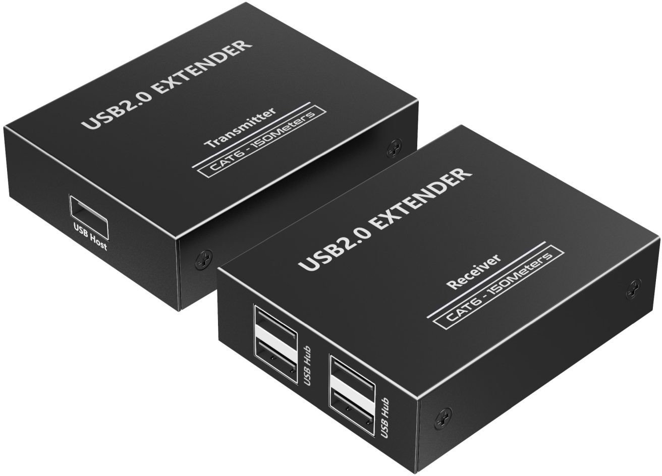 PREMIUMCORD 4-port USB 2.0 extender po Cat5/Cat5e/Cat6 do 150m