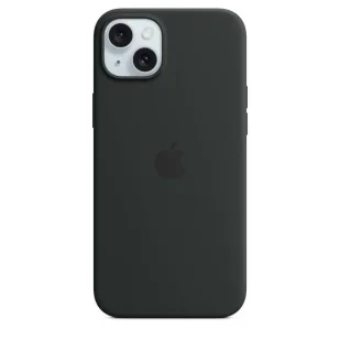 Etui do Apple iPhone 15 Plus z MagSafe, kolor Black - Silicone Case - Etui i futerały do telefonów - miniaturka - grafika 1