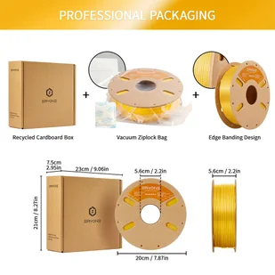 Standardowy filament PLA ERYONE 1kg – Mango Żółty - Filamenty i akcesoria do drukarek 3D - miniaturka - grafika 5