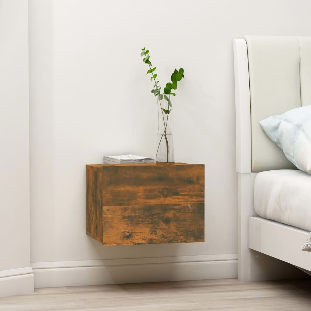Szafka nocna dąb wędzony 40x30x30 cm materiał drewnopochodny