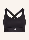 Biustonosze - Adidas Biustonosz Sportowy Fastimpact Luxe Run schwarz - miniaturka - grafika 1