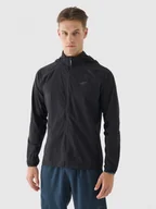 Kurtki męskie - Męska kurtka do biegania Ultralight 4F 4FRAW24TTJAM0775 - czarna - miniaturka - grafika 1