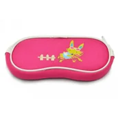 Akcesoria do okularów - Etui Futerał na okulary dla dzieci Różowe z zajączkiem SC-10D - miniaturka - grafika 1