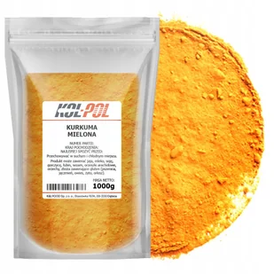 KURKUMA MIELONA 1kg Naturalna aromatyczna przyprawa wysoka jakość Kol-Pol - Przyprawy i zioła sypkie - miniaturka - grafika 1