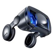 Okulary VR - Alogy VR VRG PRO 3D wirtualna rzeczywistość na telefon 5-7 cali ze słuchawkami Czarne - miniaturka - grafika 1