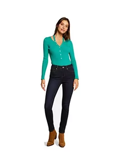 Morgan damski sweter z długim rękawem z guzikami Myriam Medium Green TS, Zieleń warzywna, S - Swetry damskie - miniaturka - grafika 1