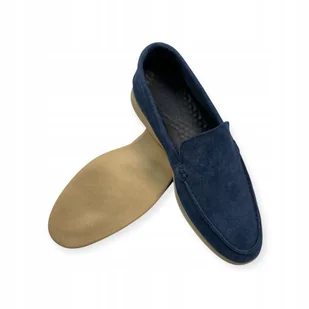 Mokasyny męskie zamszowe Old Money 44 - Mokasyny męskie - miniaturka - grafika 1