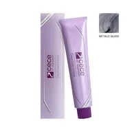 Farby do włosów i szampony koloryzujące - Cece Color Creme Metallic Farba Metalic Silver - miniaturka - grafika 1