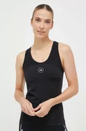 Koszulki sportowe damskie - adidas by Stella McCartney top treningowy TruePurpose kolor czarny - miniaturka - grafika 1
