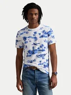 Koszulki męskie - Polo Ralph Lauren T-Shirt 710963814001 Niebieski Custom Slim Fit - miniaturka - grafika 1