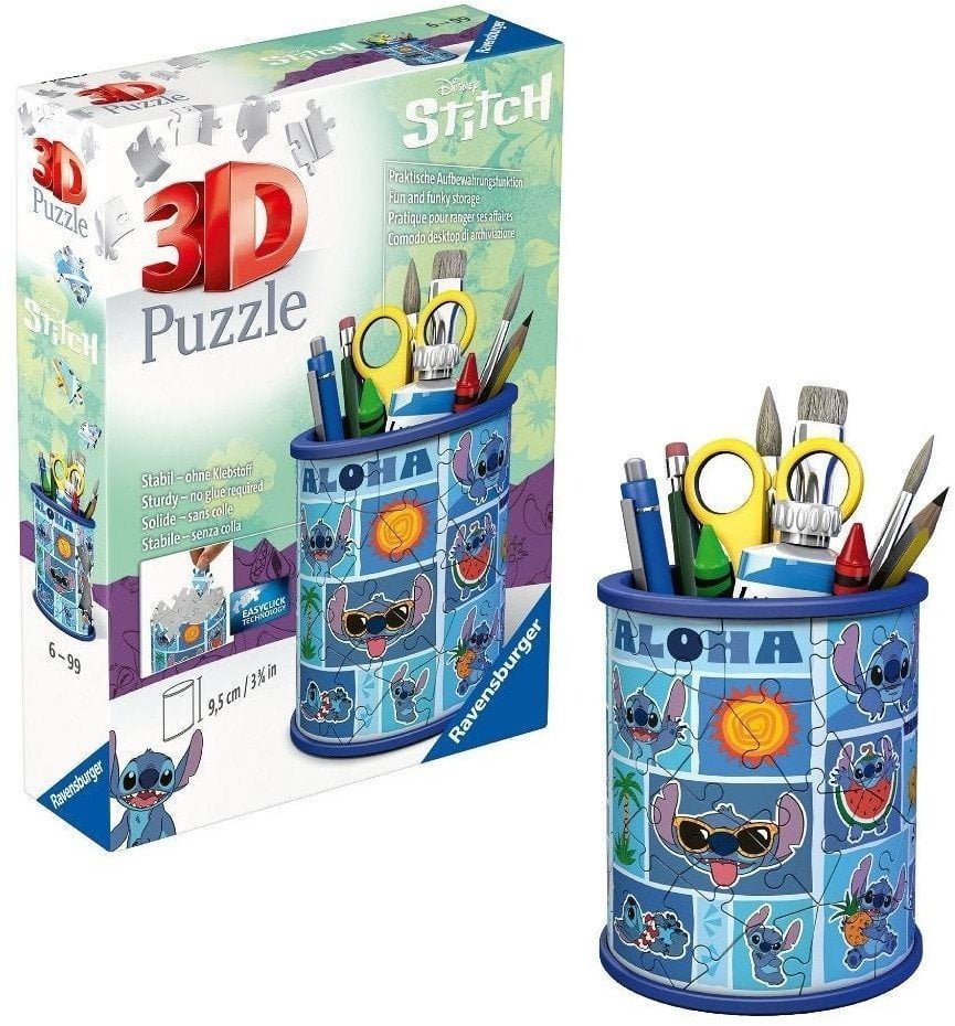 Puzzle 3D: Przybornik Disney Stitch