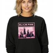 Bluzy damskie - Bluza Damska Czarna BLACKPINK Korea Seoul Hit KPOP Wzory - Rozmiar L - miniaturka - grafika 1