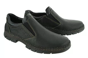 RIEKER 12272-00 black, półbuty/mokasyny męskie - Rieker - Półbuty męskie - miniaturka - grafika 1