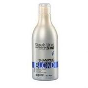 Szampony do włosów - Stapiz Sleek Line Blond, szampon z jedwabiem, 300 ml - miniaturka - grafika 1