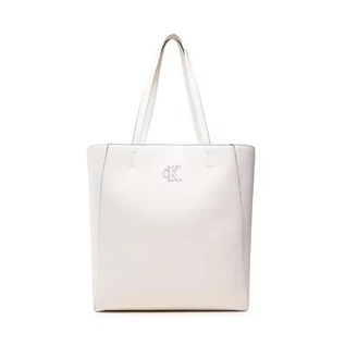 Torebki damskie - Calvin Klein Torebka Minimal Monogram Shopper32 K60K609292 02W - grafika 1