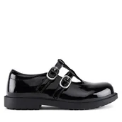 Buty dla dziewczynek - Półbuty DeeZee CEO-CS6511-03 Czarny - miniaturka - grafika 1