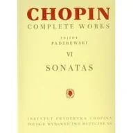 Książki o muzyce - Polskie Wydawnictwo Muzyczne Chopin Complete Works VI Sonaty - Paderewski Ignacy J., Bronarski Ludwik, Turczyński Józef - miniaturka - grafika 1