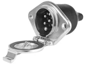 Akcesoria do przyczep i kamperów - Gniazdo przyczepy 7 PIN, 24V, typ N, aluminiowe - miniaturka - grafika 1