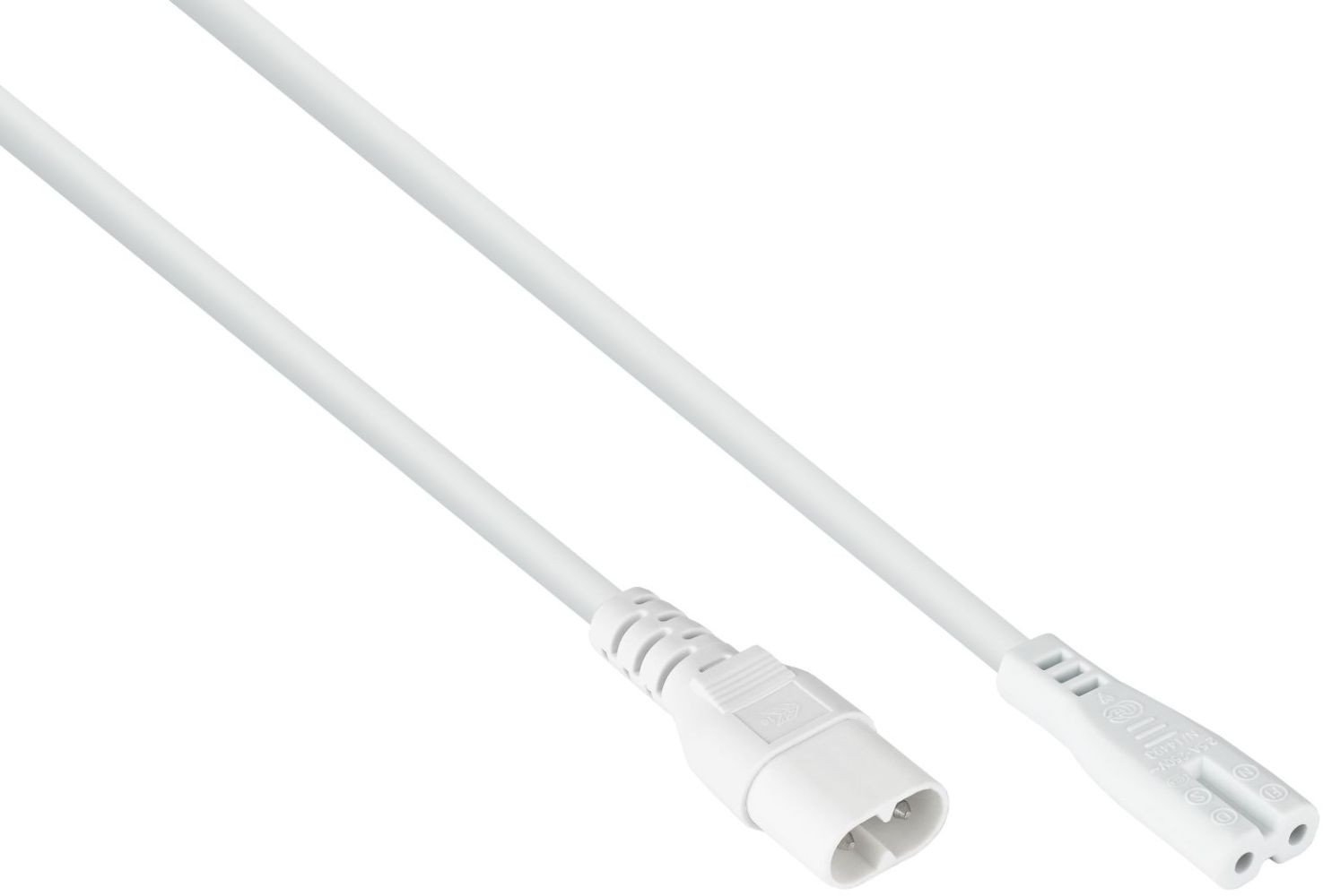 Kabelmeister SK0870-W005 kabel zasilające Biały 0,5 m C8 panel IEC C7