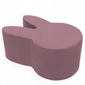 Zestawy mebli dla dzieci - Pufa Królik do Siedzenia dla Dzieci do Zabawy Lila Welurowa Siedzisko - miniaturka - grafika 1