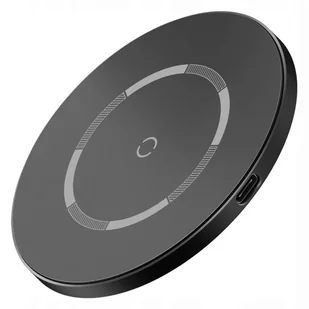 Baseus Bezprzewodowa magnetyczna ładowarka indukcyjna 15W Black - Ładowarki do telefonów - miniaturka - grafika 1