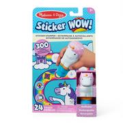 Zabawki kreatywne - Sticker WOW! Stempelki z naklejkami jednorożec - miniaturka - grafika 1