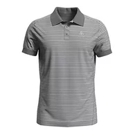 Koszulki męskie - Odlo męska koszulka polo S/S Nikko Dry wielokolorowa Concrete Grey - Silver Grey - Stripes XX-L 550062_70781_XXL - miniaturka - grafika 1