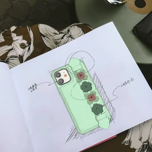 Kingxbar Sweet Series żelowe etui ozdobione oryginalnymi Kryształami Swarovskiego z podstawką iPhone 12 Pro Max niebieski - Etui i futerały do telefonów - miniaturka - grafika 6