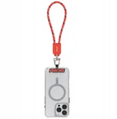 Kable USB - Universal wrist lanyard 2-in-1 cable Skinarma Dyno Ve USB-C/USB-C red - miniaturka - grafika 1