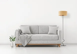 Designerska lampa podłogowa do salonu z rattanowym kloszem JERSEY BOHO - Lampy stojące - miniaturka - grafika 1
