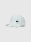Czapki dla dzieci - 4F Czapka z daszkiem strapback dziecięca - biała Uniwersalny - miniaturka - grafika 1