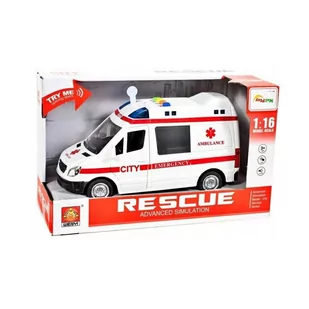 Auto Karetka Ambulans Napęd Dźwięk Światła Bus - Samochody i pojazdy dla dzieci - miniaturka - grafika 1