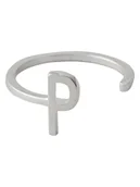 Sygnety - Design Letters Srebrny pierścionek "A-Z" - miniaturka - grafika 1