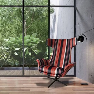 Designerski, nowoczesny, unikatowy fotel do salonu Mirasol Rust - Fotele - miniaturka - grafika 1