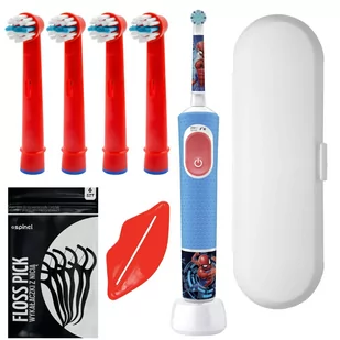 Szczoteczka Do Zębów Oral-B Vitality Pro 103 Kids Spiderman Etui + Dodatki - Szczoteczki do zębów - miniaturka - grafika 1
