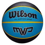 Koszykówka - MINI PIŁKA WILSON WILSON MVP MINI BSKT BLKBLU WTB9017XB03 – Niebieski - miniaturka - grafika 1