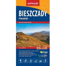 Bieszczady Połoniny Mapa turystyczna - Przewodniki - miniaturka - grafika 1