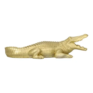 Dekoracja Victor Krokodyl złoty 39cm - Figurki dekoracyjne - miniaturka - grafika 4