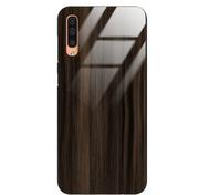 Etui i futerały do telefonów - Etui drewniane Samsung Galaxy A50 Premium Wood Dark Brown Forestzone Glass - miniaturka - grafika 1
