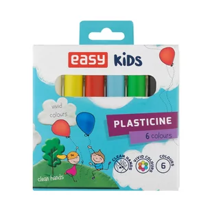 Easy Plastelina 6 kolorów EA026 - Masy plastyczne - miniaturka - grafika 1