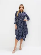 Sukienki - Mohito - Koszulowa sukienka midi - granatowy - miniaturka - grafika 1