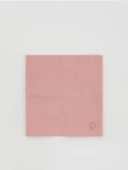 Apaszki i szaliki damskie - Reserved - Dzianinowy komin z aplikacją - różowy - miniaturka - grafika 1