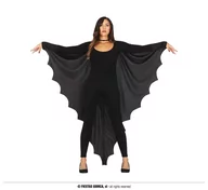 Dodatki do strojów karnawałowych - Czarna Peleryna Nietoperz Przebranie Na Halloween - miniaturka - grafika 1
