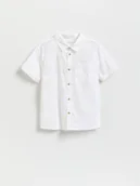 Bluzki dla chłopców - Reserved - Koszula z lnem - biały - miniaturka - grafika 1