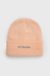 Czapki dla dzieci - Columbia czapka dziecięca kolor pomarańczowy z grubej dzianiny - grafika 1