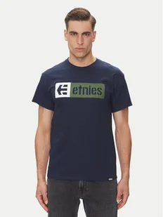 Etnies T-Shirt New Box 4130002282 Granatowy Regular Fit - Koszulki męskie - miniaturka - grafika 1