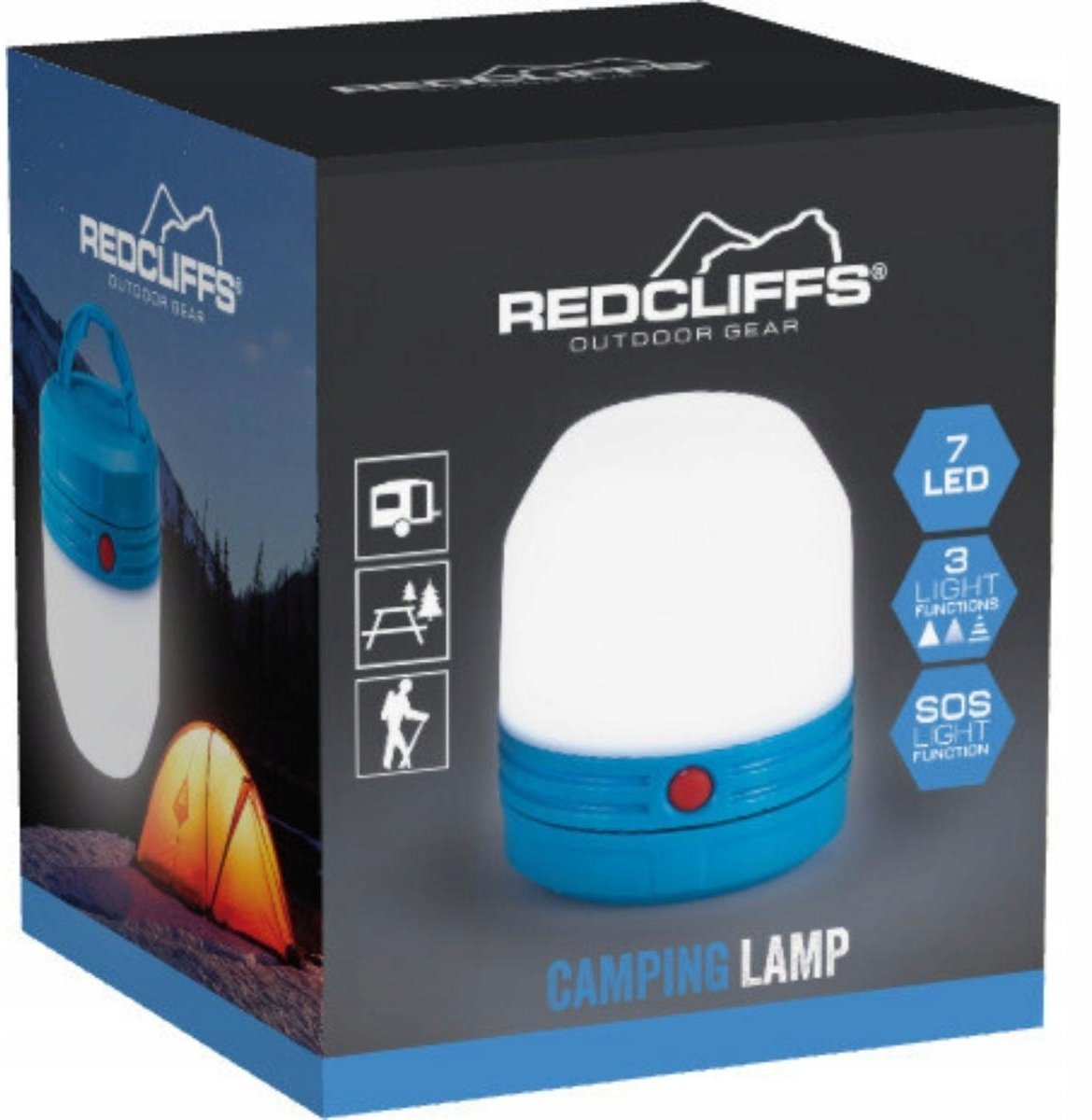 REDCLIFFS LAMPKA TURYSTYCZNA 8x9CM NIEBIESKA