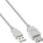 Kable USB - Kabel USB InLine USB-A - USB-B 3 m Szary 34603X - miniaturka - grafika 1