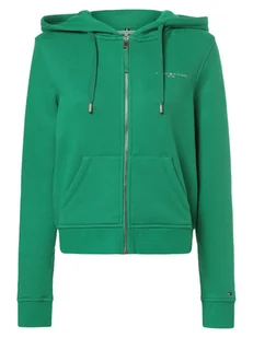 Tommy Hilfiger Damska kurtka z kapturem Kobiety Bawełna zielony jednolity, M - Kurtki damskie - miniaturka - grafika 1